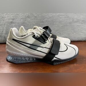 Nike Romaleos 4 White Black Weightlifting Shoes Lift Men’s Size 11 CD3463-101